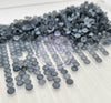 Frosted - Black Diamond Glass Rhinestones