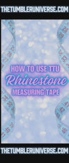 Rhinestone measuring tape