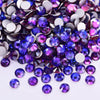 Purple Velvet Glass Rhinestones